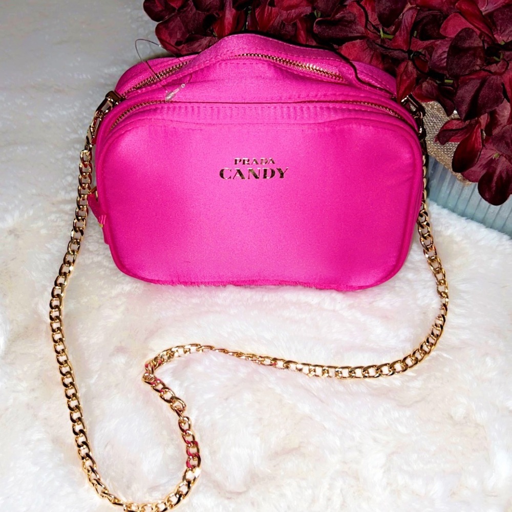 PRADA CANDY Nylon Chain Shoulder Bag - Picture 1 of 9